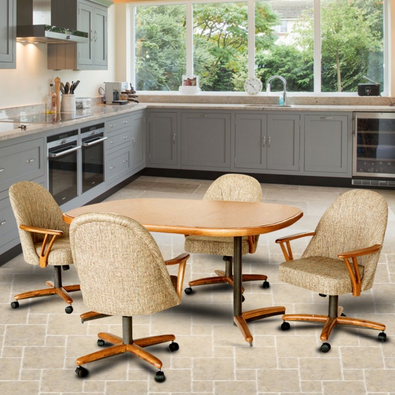 Kitchen Table Sets With Caster Chairs - Hillsdale Furniture Dining Room Pompeii 5 Piece Dining Set With Caster Chairs 4442dtbcwc Turner / Current price $235.99 $ 235.