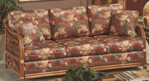 Classic Rattan Caliente Upholstered Sofa