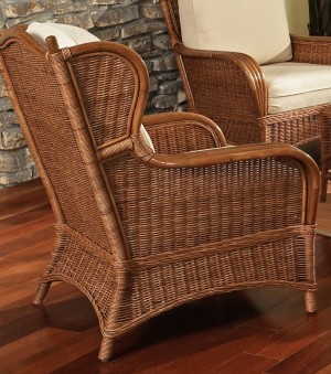 Classic Rattan Bodega Bay Hi Back Lounge Chair