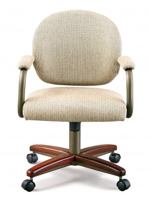 Chromcraft C363-945 metal swivel tilt caster arm chair