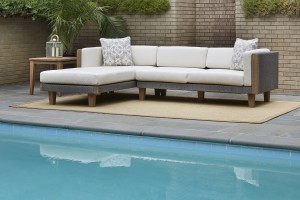 Lloyd Flanders Catalina Sectional and End Table
