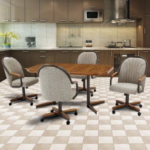 Douglas Furniture Hanna Swivel Tilt Caster Dinette Set
