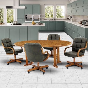 Douglas Furniture Meghan Swivel Rocker Roller Dinette Set