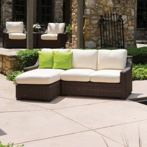 Lloyd Flanders Mesa Outdoor Wicker Chaise Sectional 