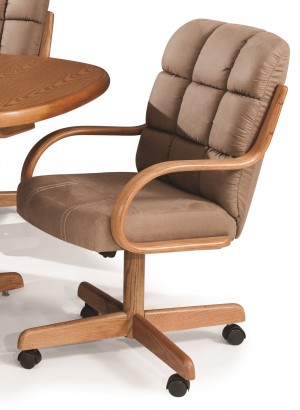 Douglas Casual Living Monroe Swivel Tilt Dinette Chair with Wheels