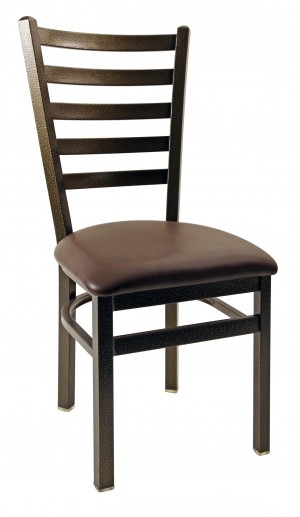 Commercial Ladder Tall Back Metal Dining Chair
