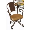 Callee Charleston Swivel Tilt Caster Arm Chair