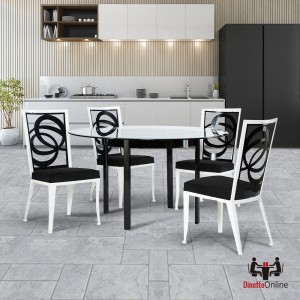 Johnston Casuals Luca Solo & Pegasus Glass Top Dining Set