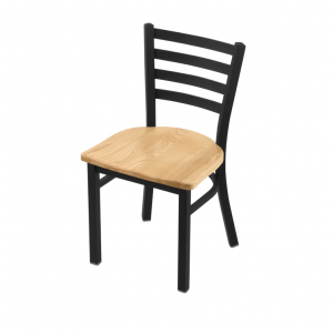 Superior Commercial Grade Metal & Wood Ladder Back Dining Chair