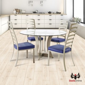 Johnston Casuals Summit Glass Top Dining Set