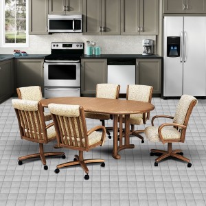 Chromcraft C177-946 and T817-77 Table 7PC Dinette Set