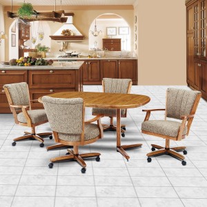 Chromcraft C178-946 and T324-466 Table 5pc Dinette Set