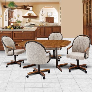 Douglas Furniture Jackson Swivel Tilt Caster Dinette Set