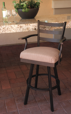 Callee Claremont 26" Swivel Outdoor Bar Stool with Arms