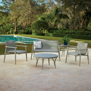 Lloyd Flanders Fairview Wicker Loveseat and Lounge Chair Patio Set