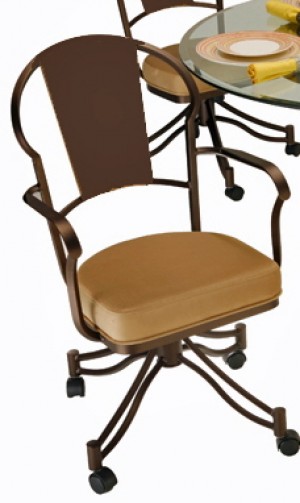 Callee Charleston Swivel Tilt Caster Arm Chair