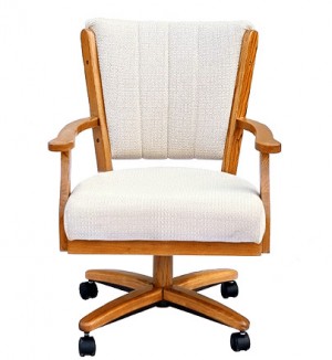 Chromcraft C178-936 swivel tilt caster arm chair
