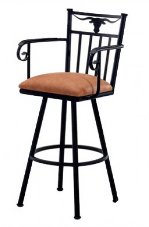 Tempo Like Longhorn 30" Swivel Bar Stool with Arms by Callee