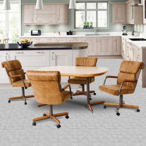 Douglas Casual Living Martha 5 PC Swivel Tilt Caster Dining Set