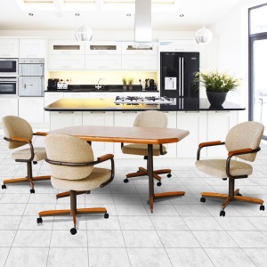 Douglas Casual Living Sara Swivel Tilt Caster Dinette Set